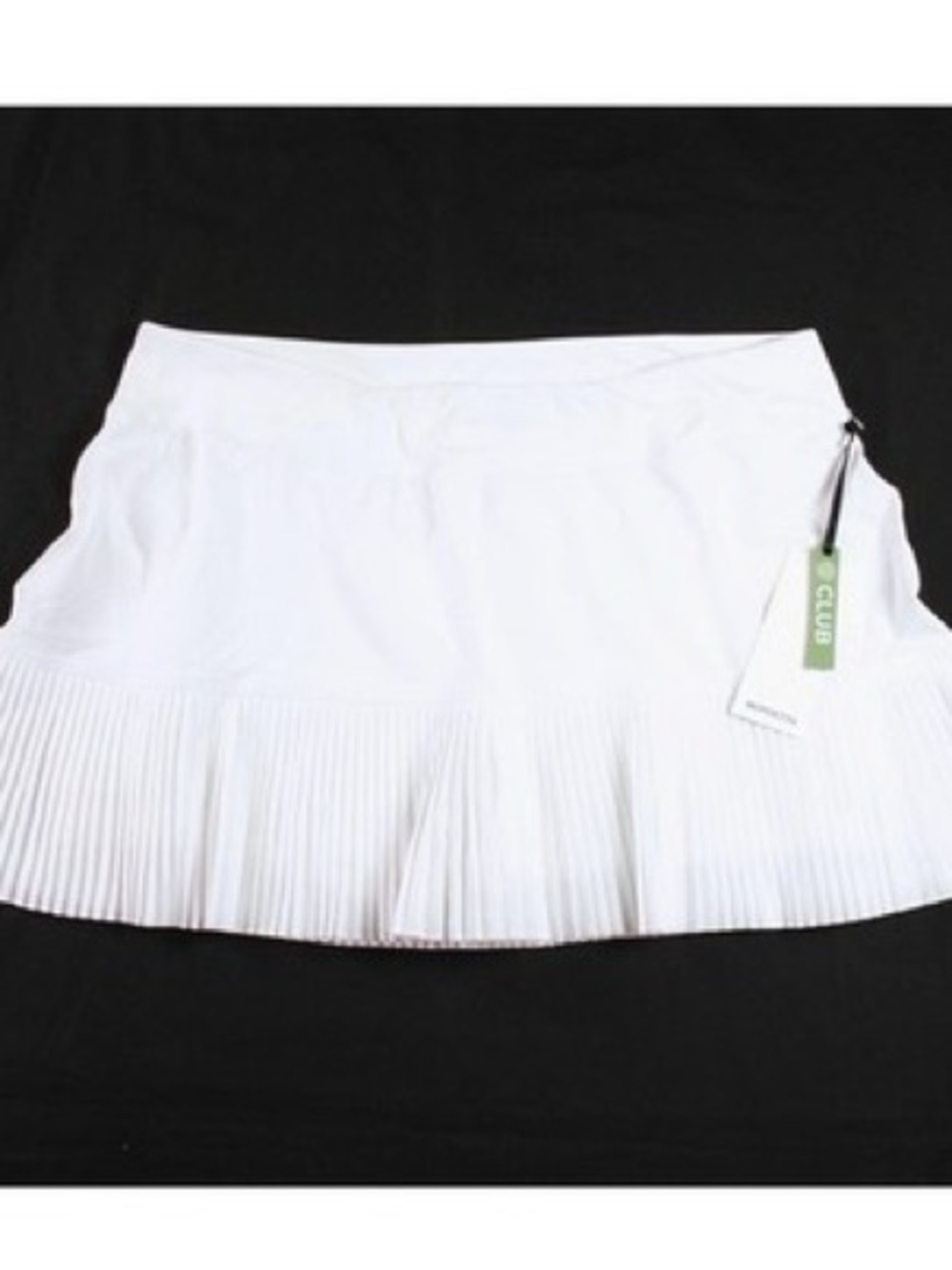 Mondetta White Pleated Mini Skirt